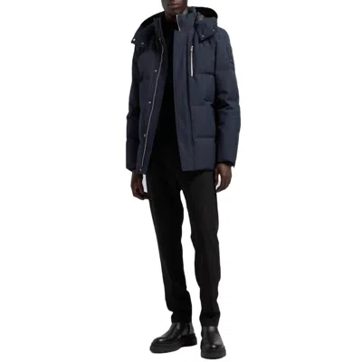 Moose Knuckles Cloud Shearling 3q Jacket In Navy