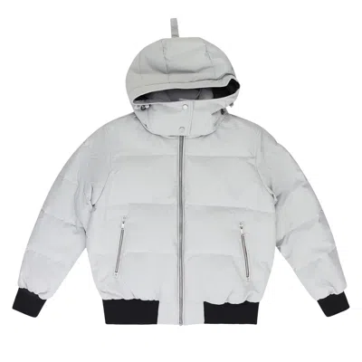 Pre-owned Moose Knuckles Cloud Shearling Bomber Jacket 'grey' | Men's Size Xl In Gray