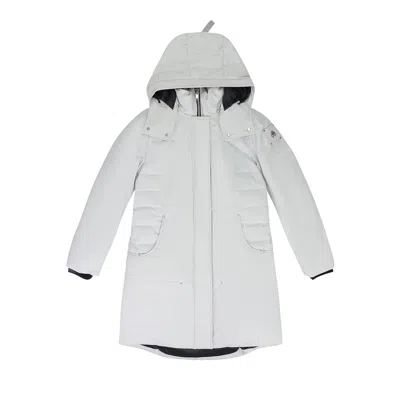 Pre-owned Moose Knuckles Cloud Shearling Parka 'grey' | Women's Size Xl In Gray