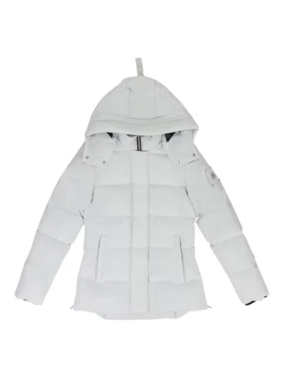 Moose Knuckles Cloud Shearling-trim 3q Jacket In Gray