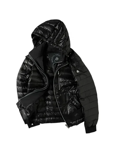 Moose Knuckles Cloud Walker Air Down Jacket In Black
