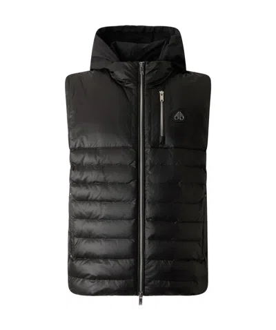 Moose Knuckles Cloud Walker Air Down Vest In Black