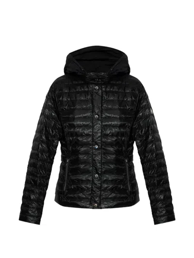Moose Knuckles Cloud Walker Air Hooded Padded-design Jacket In Black