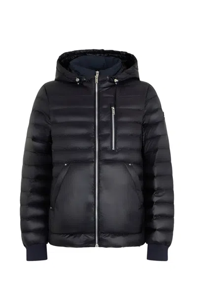 Moose Knuckles Gold Series Cloud Walker Air Down Hoodie In Black