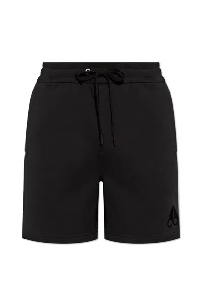Moose Knuckles Clyde Drawstring Shorts In Black