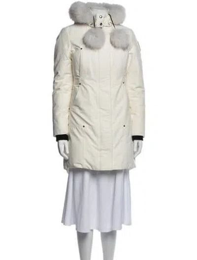 Pre-owned Moose Knuckles Coat W/ Tags In Neutrals