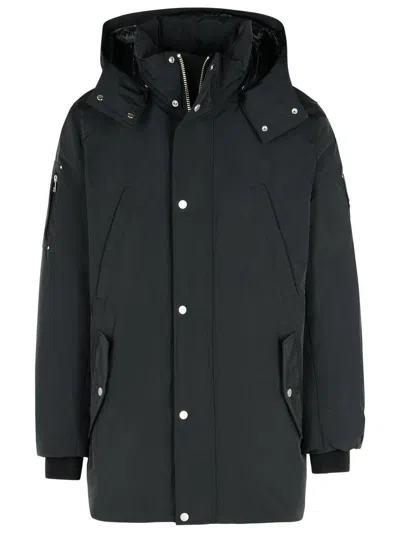 Moose Knuckles 'granite Peak' Black Polyester Parka