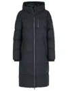 Moose Knuckles Lenin Black Nylon Blend Parka In Black