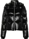 Moose Knuckles Logo-patch Jacket In Black