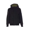 Moose Knuckles Mason Hooded Bomber Jacket In Black