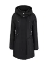 Moose Knuckles Cloud Parka Coat In Black