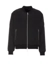 Moose Knuckles Black Bunny Bomber In Black