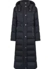 Moose Knuckles Belle Long Down Puffer Coat With Removable Hood In Black