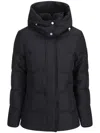 Moose Knuckles Quilted Padded Hooded Jacket With Zippered Pockets In Blue