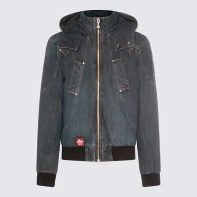 MOOSE KNUCKLES COATS BLUE DENIM