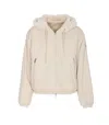 Moose Knuckles Reversible Eaton Bunny Zip Jacket In Neutral