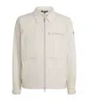 Moose Knuckles Collared Zip-up Jacket In White