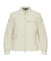 Moose Knuckles Collared Zip-up Jacket In Neutral