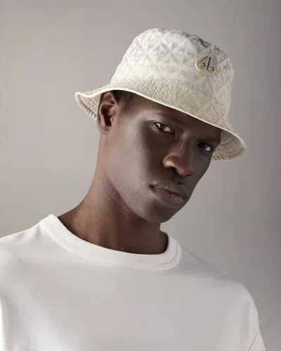 Moose Knuckles Monogram Icon Bucket Hat In Neutral