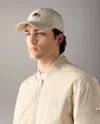 Moose Knuckles Monogram Crescent Logo Cap In Neutral