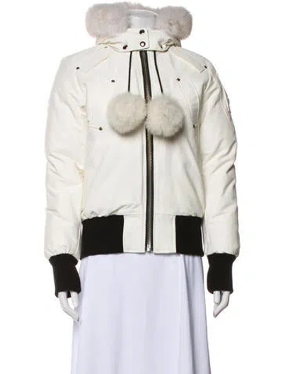 Pre-owned Moose Knuckles Colorblock Pattern Jacket In Neutral