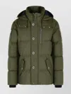 Moose Knuckles Cotton And Nylon Hooded Jacket In Green