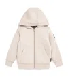 Moose Knuckles Cotton-blend Classic Bunny Hoodie In White