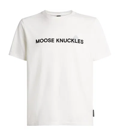 MOOSE KNUCKLES COTTON CONWAY LOGO T-SHIRT