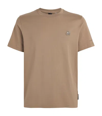 Moose Knuckles Cotton Crescent T-shirt In Brown
