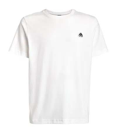 Moose Knuckles Cotton Crescent T-shirt In White