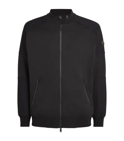 Moose Knuckles Cotton Dalon Bomber Jacket In Black