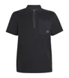 Moose Knuckles Cotton Dalon Chest Pocket Polo Shirt In Black