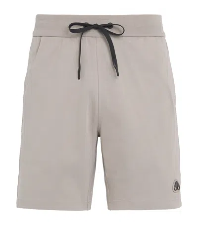 Moose Knuckles Cotton Dalon Shorts In Beige