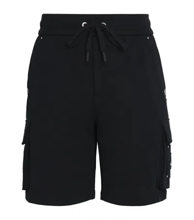 Moose Knuckles Cotton Hartsfield Cargo Shorts In Black