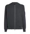 Moose Knuckles Cotton Hartsfield Zip-up Hoodie In Gray