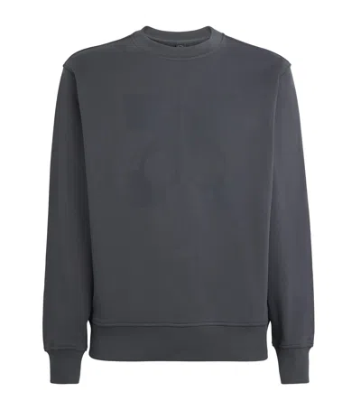 Moose Knuckles Cotton Logo Sweatshirt In Gray