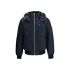 Moose Knuckles Cotton Men's Bomber In Blue