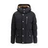 Moose Knuckles Black Cotton Coat In Black