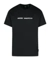Moose Knuckles Cotton T-shirt Short Sleeves In Black