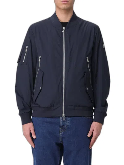 Moose Knuckles Courville Bomber Crinkle In Black