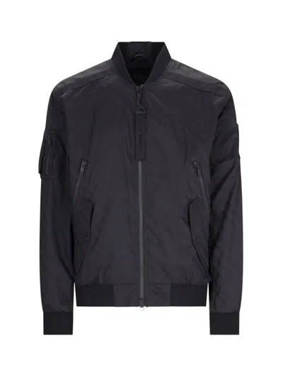 Moose Knuckles "courville" Bomber Jacket In Black  