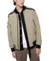 Moose Knuckles Courville Bomber Jacket In Sage