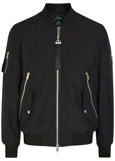 Moose Knuckles Courville Shell Bomber Jacket In Black