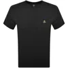 Moose Knuckles Crescent Gold T Shirt Black In Black