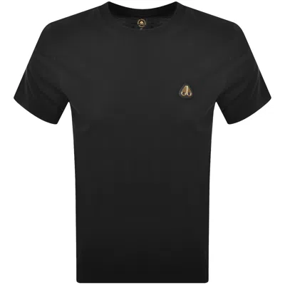 Moose Knuckles Crescent Gold T Shirt Black