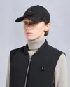 Moose Knuckles Crescent Logo Cap In Black