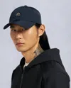 Moose Knuckles Crescent Logo Cap In Blue