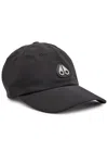 Moose Knuckles Crescent Logo Shell Cap In Black