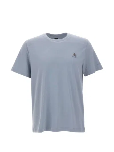 Moose Knuckles Crescent Logo Short-sleeve T-shirt In Blue