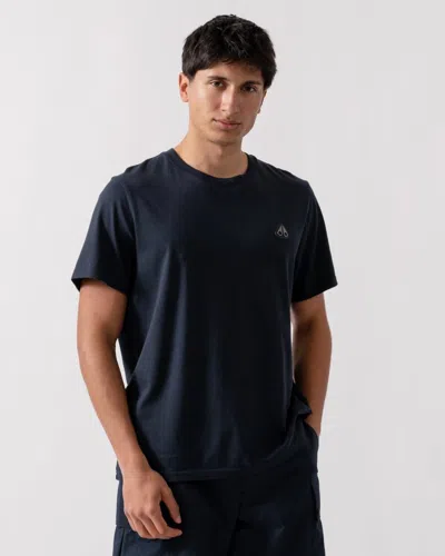 Moose Knuckles Crescent Mens T-shirt In Black